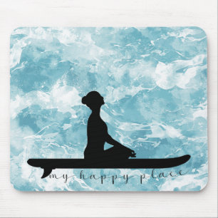My Happy Place Yoga Mouse Pad