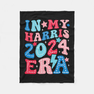 My Harris Era Groovy Kamala Us 2024 Election  Fleece Blanket