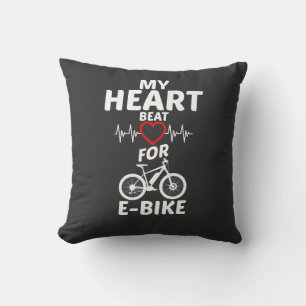 My Heart beat for Ebike E Bike T-Shirt Cushion