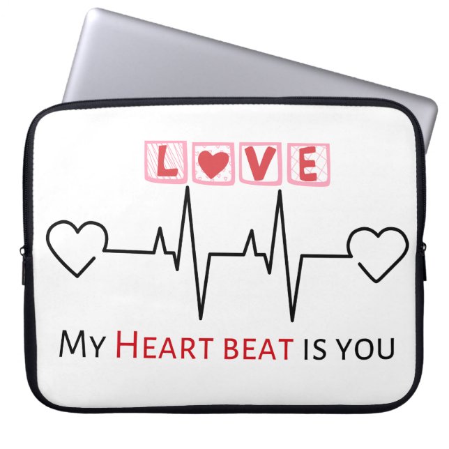 My heart beat is you new Electronics Bag designs (Front)