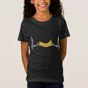 My heart beats for bananas - Funny Fruit Graphic T-Shirt