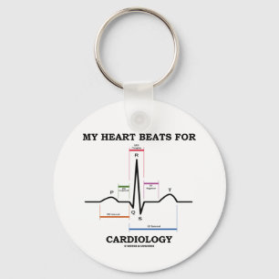 My Heart Beats For Cardiology (Sinus Rhythm) Key Ring