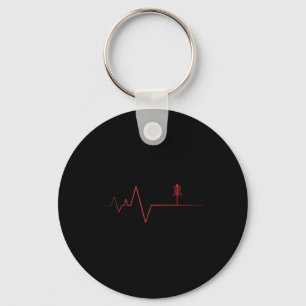 My Heart Beats For Discgolf Key Ring