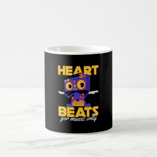 My Heart Beats For Music Only music lover lets go Coffee Mug