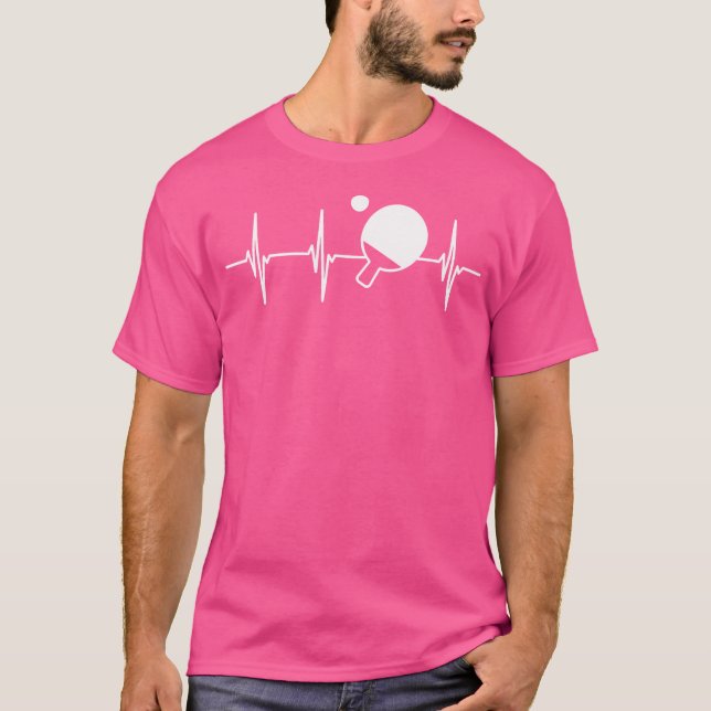 My Heart Beats For Table Tennis T-Shirt (Front)
