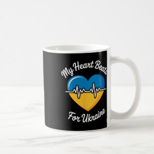 My Heart Beats For Ukraine Heart Ukrainian Flag He Coffee Mug