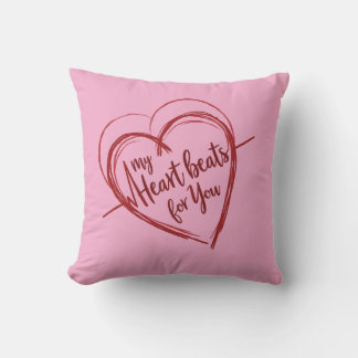 My Heart Beats for You Cushion