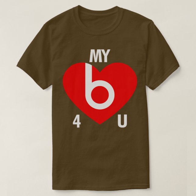 My Heart Beats For You Funny Pickup Line Love Quot T-Shirt (Design Front)