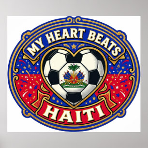 My Heart Beats Haiti World Cup 2026 Poster