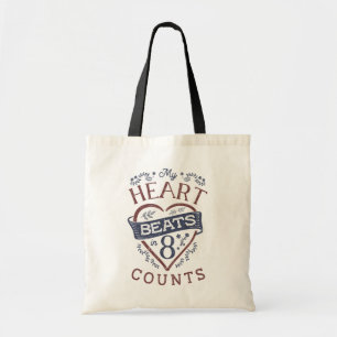 My Heart Beats in 8 Counts Dance Tote Bag