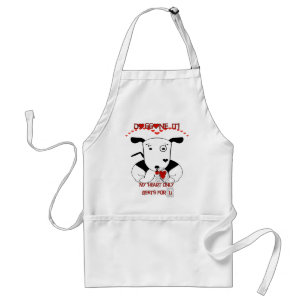 My Heart Beats Only For U Doggone it! Standard Apron