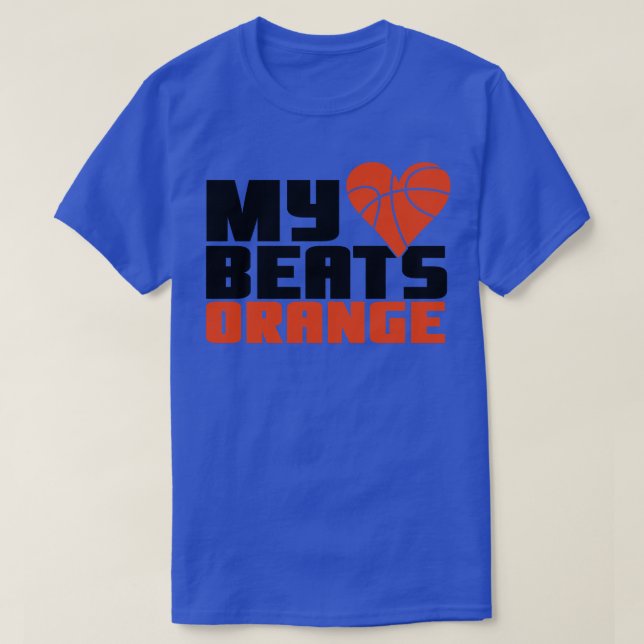 My heart beats orange T-Shirt (Design Front)