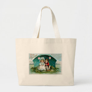 My Heart Beats Warm... Large Tote Bag