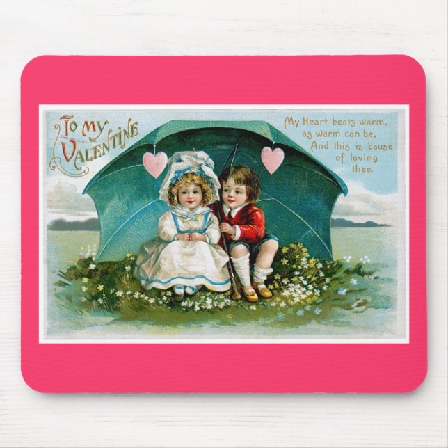 My Heart Beats Warm... Mouse Pad (Front)