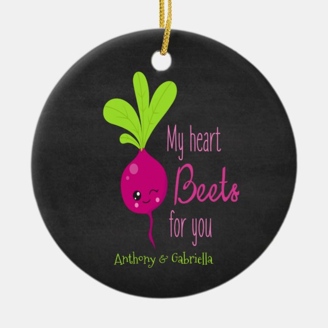 My Heart Beets For You Ornament (Front)
