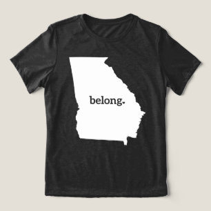 My Heart Belongs In Georgia, State Pride Tri-Blend Shirt