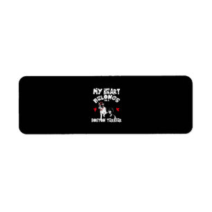 My Heart Belongs To a Boston Terrier Headband