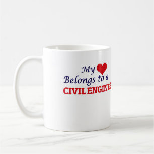 My heart belongs to a Civil Engineer Coffee Mug