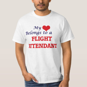 My heart belongs to a Flight Attendant T-Shirt
