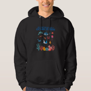 My Heart Belongs To A Marine Biologist Ocean Stude Hoodie