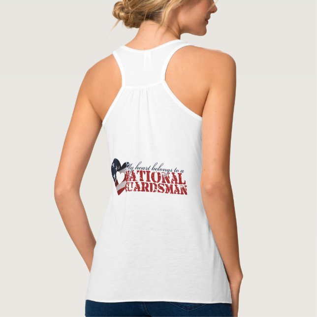 My heart belongs to a National Guardsman Singlet (Back)