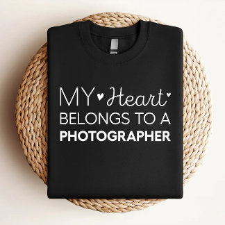 My Heart Belongs To A Photographer Cute Photograph T-Shirt
