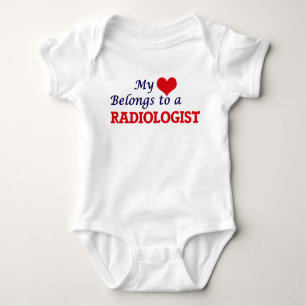 My heart belongs to a Radiologist Baby Bodysuit
