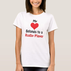 My Heart Belongs to a Rugby Player T-Shirt