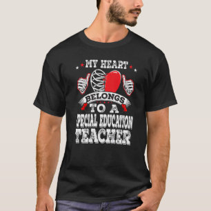 My Heart Belongs To A Special Education Teacher Hu T-Shirt