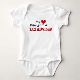 My heart belongs to a Tax Adviser Baby Bodysuit