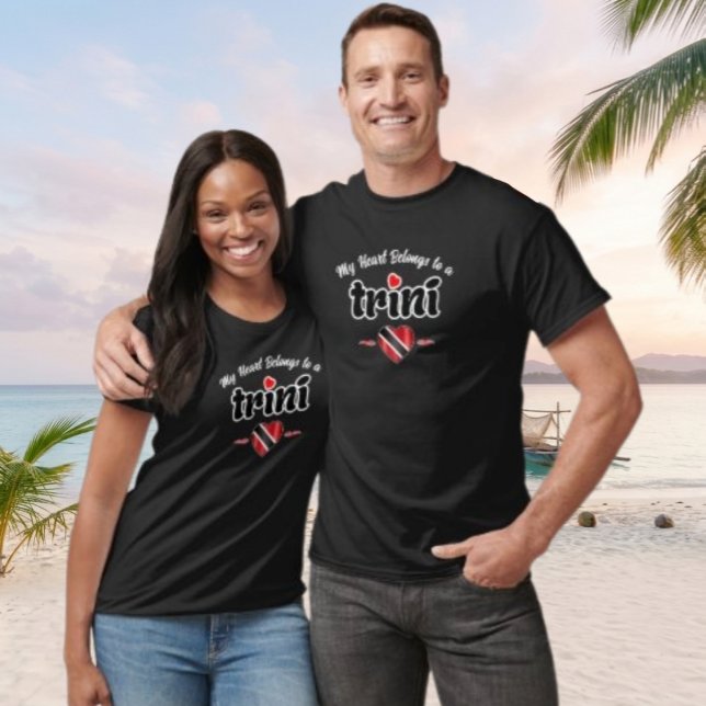 My Heart Belongs to a Trini T-Shirt (Creator Uploaded)
