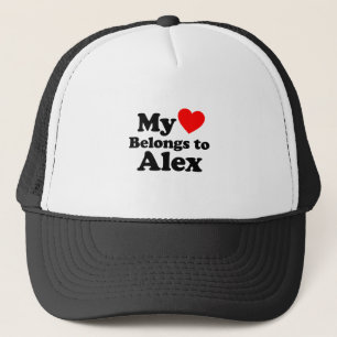 My Heart Belongs to Alex Trucker Hat