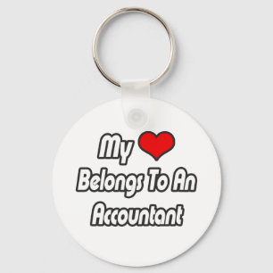 My Heart Belongs To An Accountant Key Ring