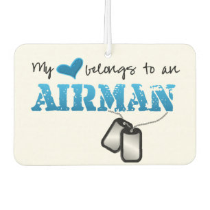 My Heart Belongs to an Airman Car Air Freshener
