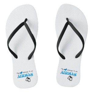 My Heart Belongs to an Airman Jandals