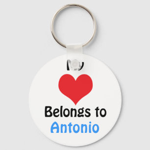 My heart Belongs to Antonio Key Ring