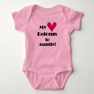 My Heart Belongs to Auntie Baby Bodysuit