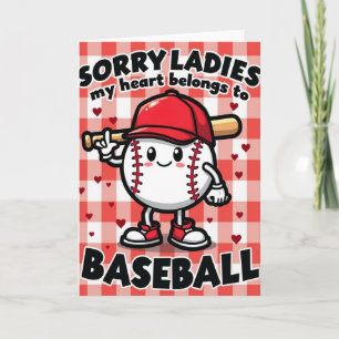 My Heart Belongs To Baseball Card