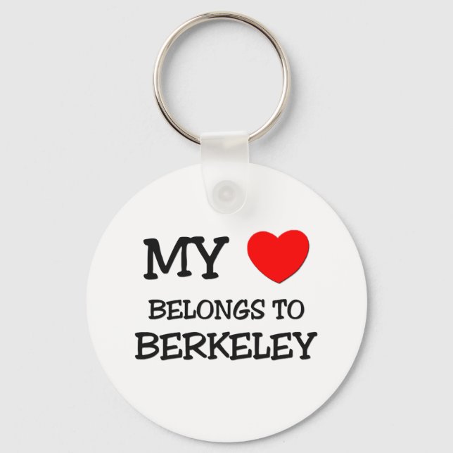 My heart belongs to BERKELEY Key Ring (Front)