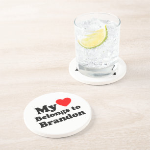 My Heart Belongs to Brandon Coaster