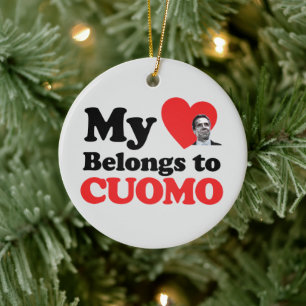 My Heart Belongs to Cuomo Ceramic Tree Decoration