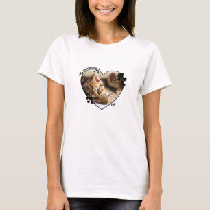 My heart belongs to customised cat T-Shirt