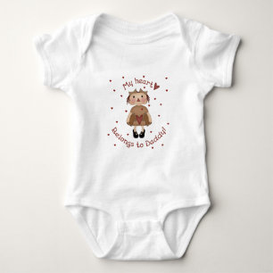 My heart belongs to Daddy! Raggedy Ann Baby Bodysuit