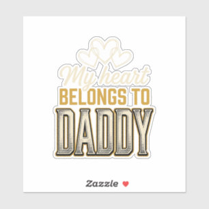 My Heart Belongs to Daddy Vintage Typography Shirt