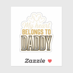 My Heart Belongs to Daddy Vintage Typography Shirt