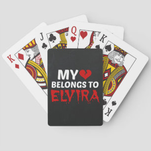 My Heart Belongs to Elvira Playing Cards