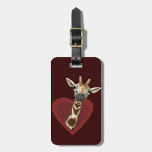 My Heart Belongs To Giraffes Luggage Tag