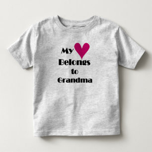 My Heart Belongs to Grandma Toddler T-Shirt