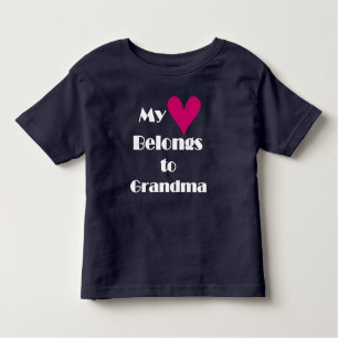 My Heart Belongs to Grandma Toddler T-Shirt