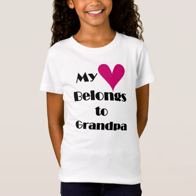 My Heart Belongs to Grandpa T-Shirt (Front)